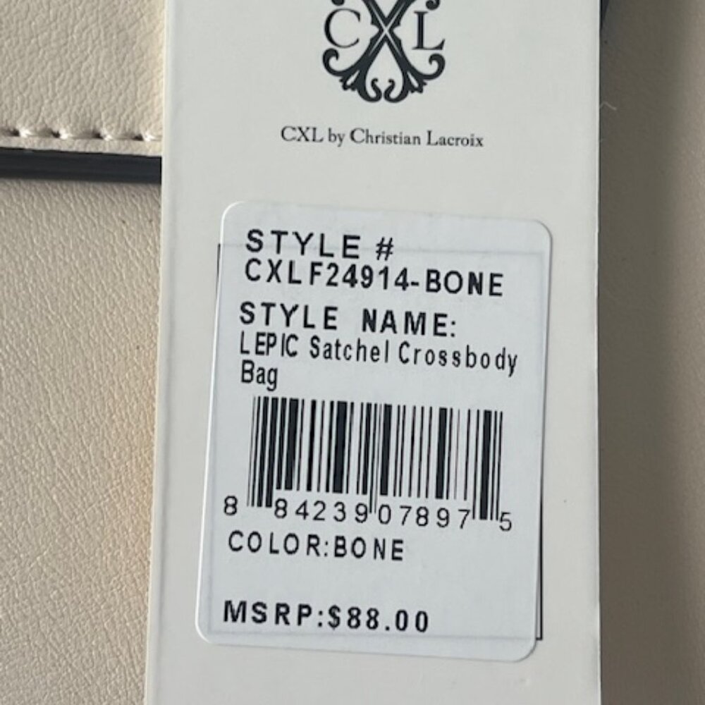 CXL Crossbody Satchel - bone NWT - Picture 8 of 9